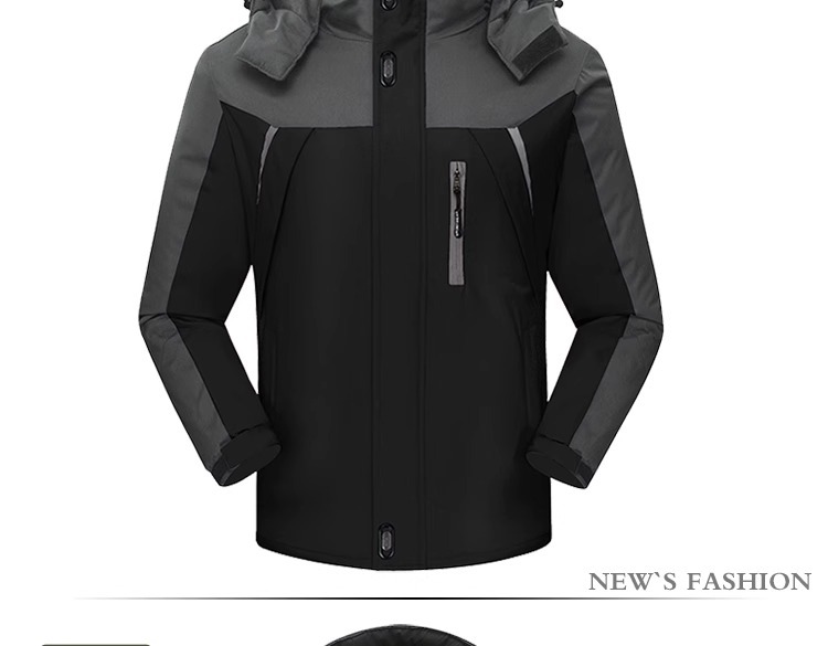 Coat Thickened Fleece Men's Cotton Padded Jacket Plus Size Windbreaker Winter Men_voghion.com