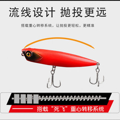 飛剎路亞餌浮水鉛筆水面系之字狗米諾遠投鱸魚翹嘴鱤幻水路亞餌