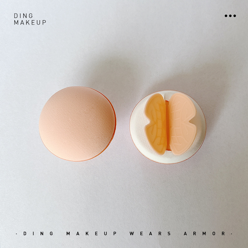 La borla de polvo no come polvo q juego de colchón de aire elástico 7 piezas esponja de maquillaje súper suave base líquida de doble uso en seco y húmedo bb crema maquillaje en polvo