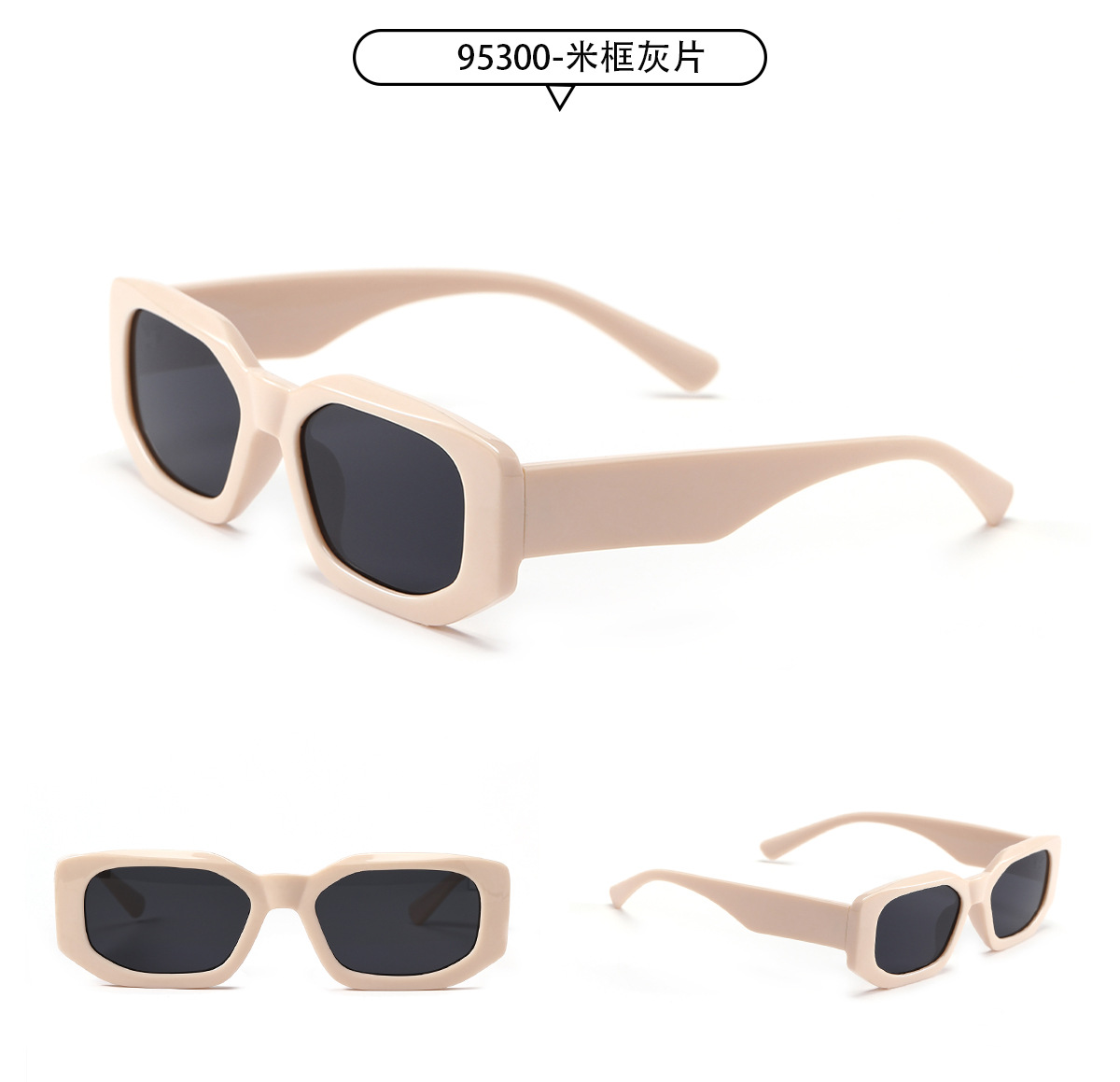 Retro Sunscreen Polygonal Sunglasses Wholesale display picture 8