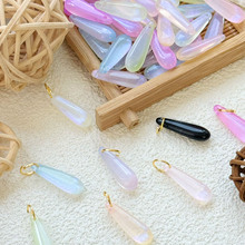 2025新款长水滴流苏琉璃珠子手工DIY饰品配件手串玻璃串珠挂件