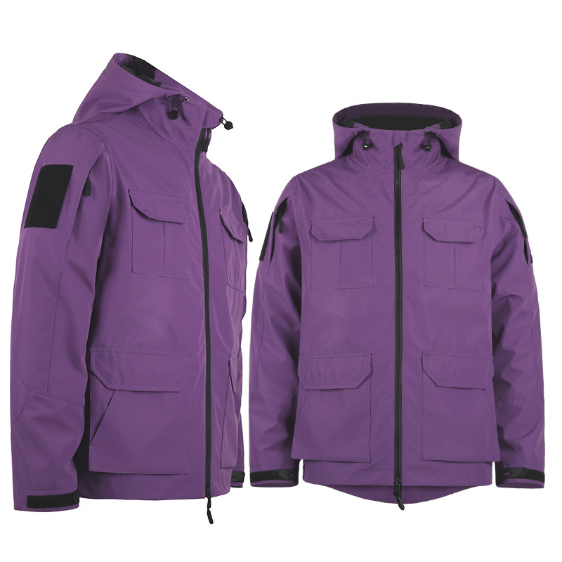 가을과 겨울 새로운 후드 멀티 백 남성과 여성의 스포츠 레저 트렌치 코트 대학 커플 야외 여행 플러스 사이즈 재킷 남성