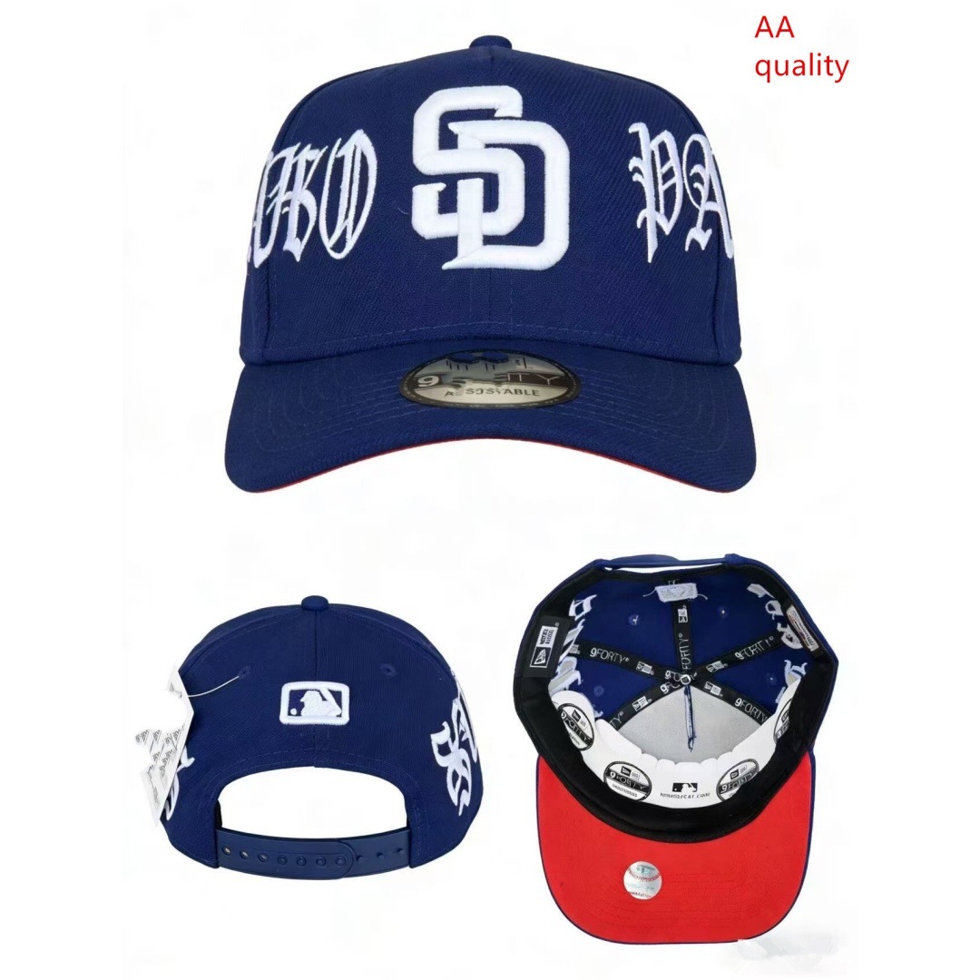 Comercio exterior transfronterizo al por mayor 2026 AA gorra de boca de pato bordado tridimensional ajustable gorra de hip-hop Yankees Dodgers
