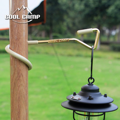 Outdoor canopy pole hook portable camping light hanger camping single head hook gas lamp oil lamp bracket tent light stand