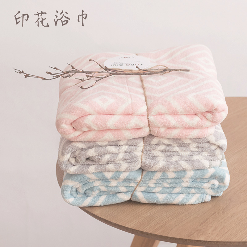 Japanese Ultra-Fine Fiber Coral Fleece Towel, Children's Printed Towel, Adult Face Towel, Gift, Hotel Daily Necessities, Soft and Absorbent