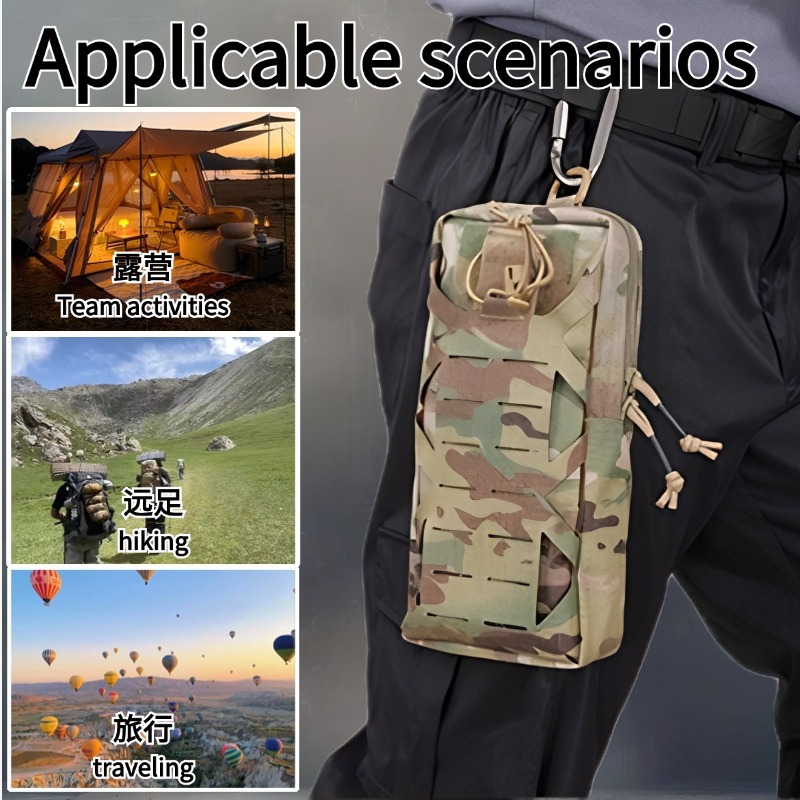 Nuevo producto Paquete de accesorios de almacenamiento de cuchillos de camping de campo personalizados, tácticas de montañismo, bolsa de almacenamiento de accesorios de riñonera EDC
