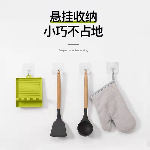 Factory direct supply multi-functional wall-mounted storage rack spatula rack spoon chopstick storage rack kitchen stove pot lid rack
