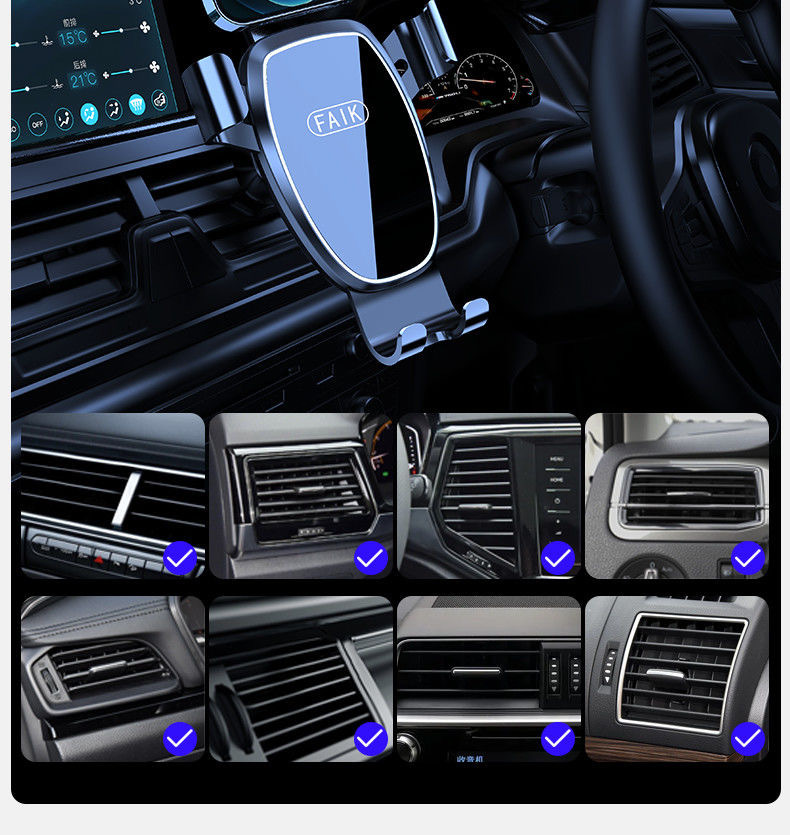 Car Mobile Phone Holder for Car Navigation 2025 New Fixed Multi-Function Air Outlet Car Support Wholesale