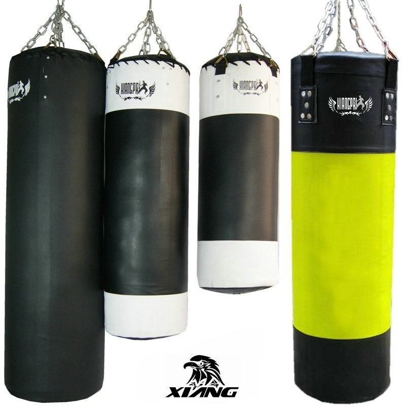 Guangzhou ring brand full imitation leather solid sandbag sandbag manufacturers text logo Thai boxing boxing Sanda training