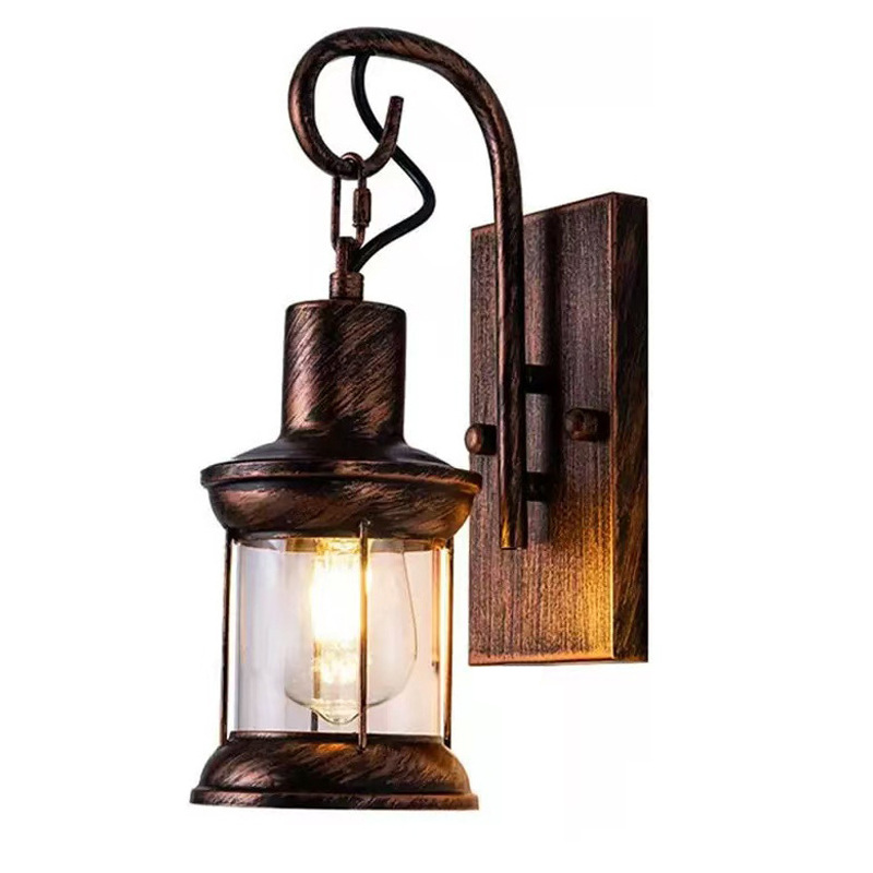 Explosión transfronteriza Zhongshan dedicada al estilo industrial americano retro lámpara de caballo lámpara de pared interruptor de enchufe corredor restaurante balcón