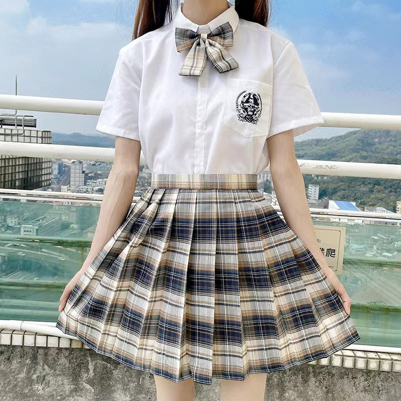 Pleated skirt, with little bears