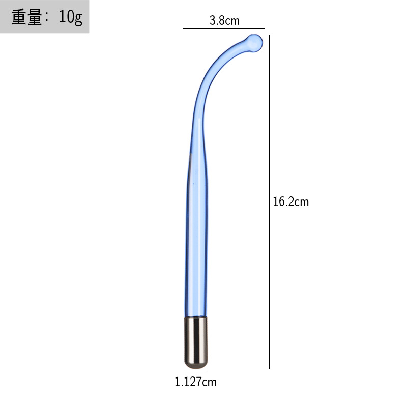 Instrumento de electroterapia de alta frecuencia accesorios de instrumentos de belleza luz roja luz púrpura luz azul electroterapia varilla electroterapia peine tubo de vidrio accesorios