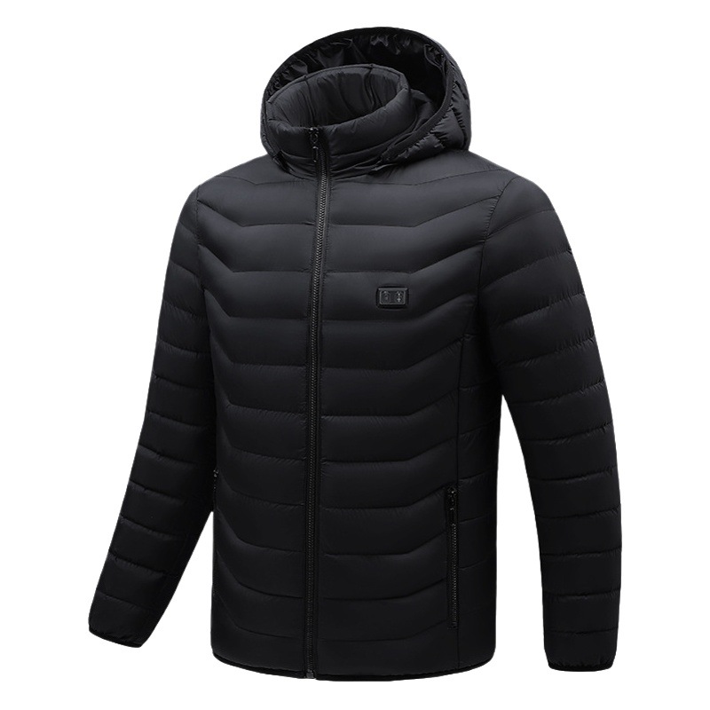 Cross-border intelligent heating clothes USB charging temperature control heating cotton-padded clothes outdoor mountaineering cold-resistant warm cotton-padded jacket coat