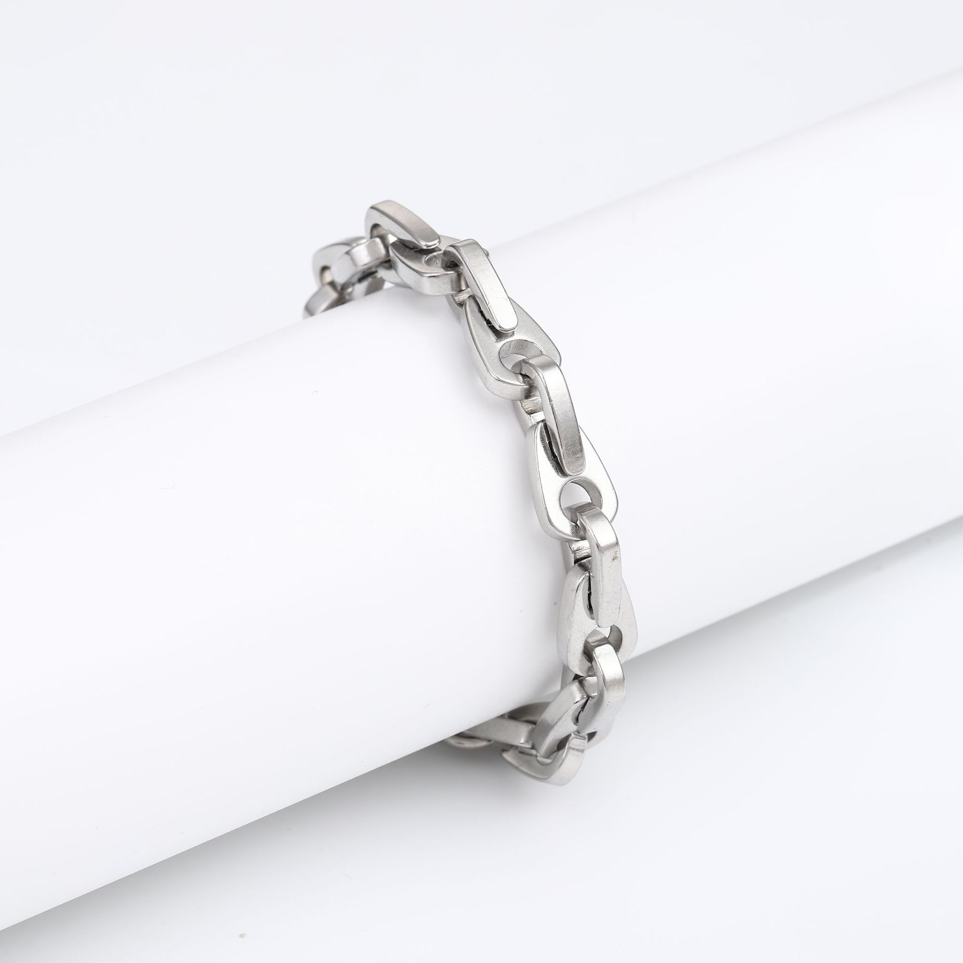Bracciale cuban a maglia personalizzato in acciaio inossidabile_voghion.com
