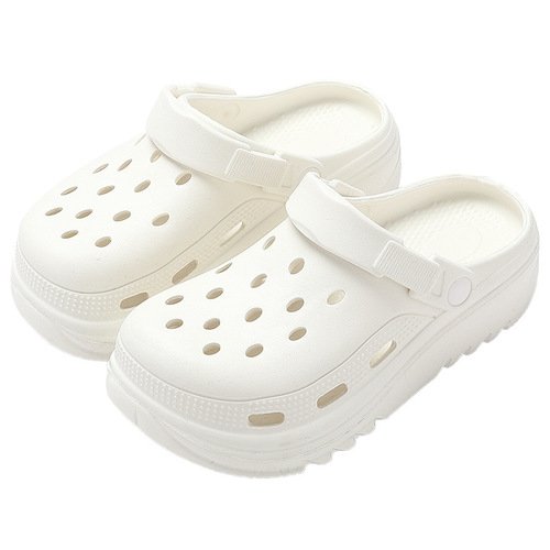 Outdoor Croc Shoes Women's Summer Outerwear Baotou EVA Slippers Women's Thick-soled Sandals Summer Outing Beach Shoes Wholesale
