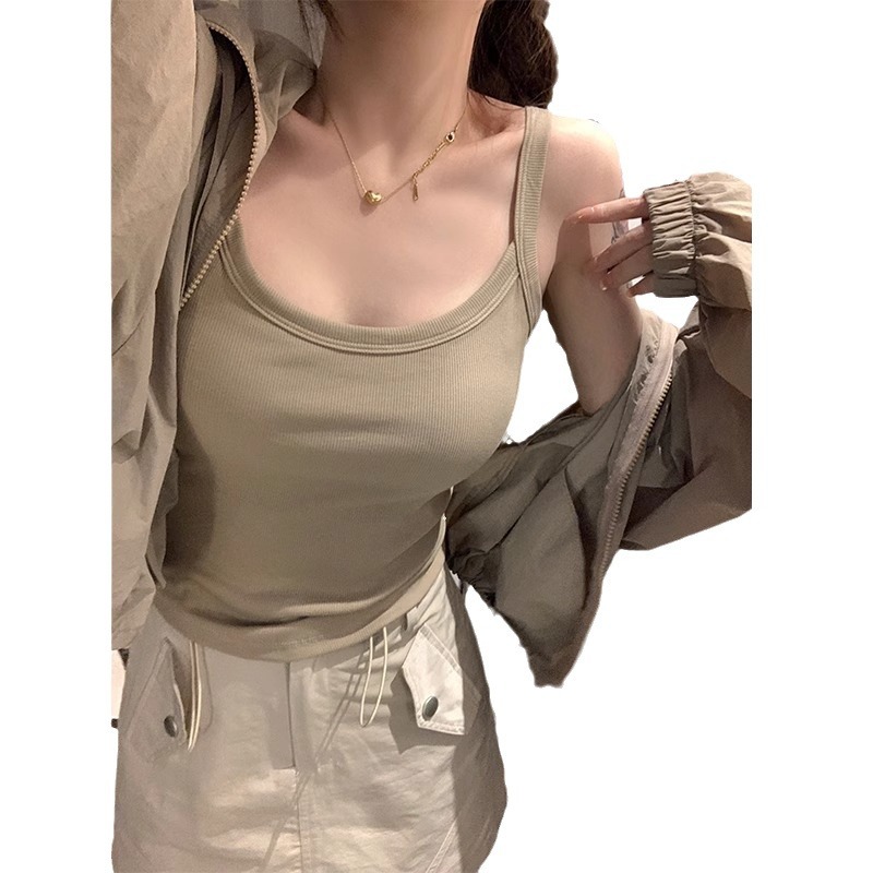 Belleza espalda camisola ropa exterior de las mujeres de verano delgada taza fija de una sola pieza Chaleco de todo partido ropa interior tubo superior