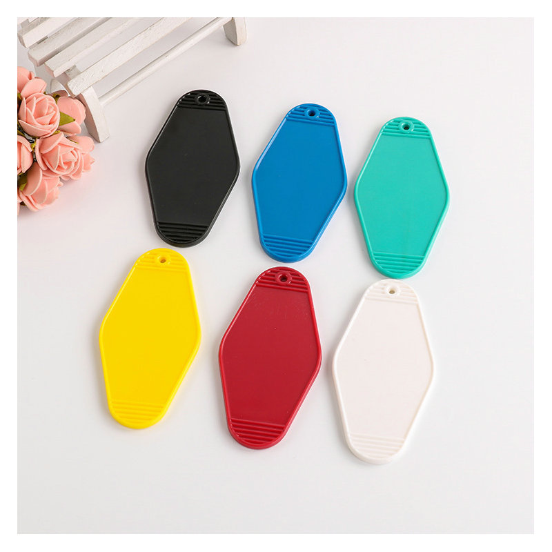 Plastic Key Tag Luggage Tag Retro Hotel Number Plate Hotel Key Diamond Tag Keychain
