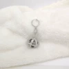 Silver ball earrings