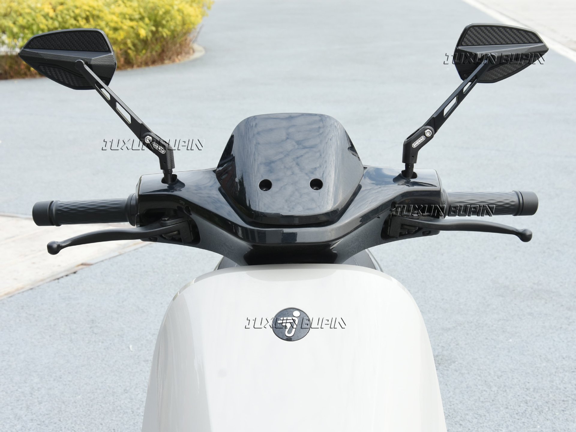 Suitable for Niu Nx/Fxt Ninebot M5 100 Extreme Core Ae5 Electric Scooter Motorcycle Folding Carbon Fiber Rearview Mirror