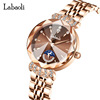 Labaoli Labaoli New Fashion Steel Belt Female Watch Moon Diamond Drilling Independent Second Watch Crown Constellation Watch