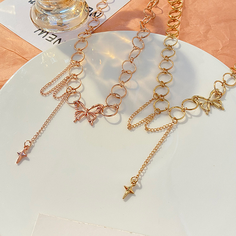 Fashion Butterfly Alloy Plating Womenu0027S Necklace 1 Piece