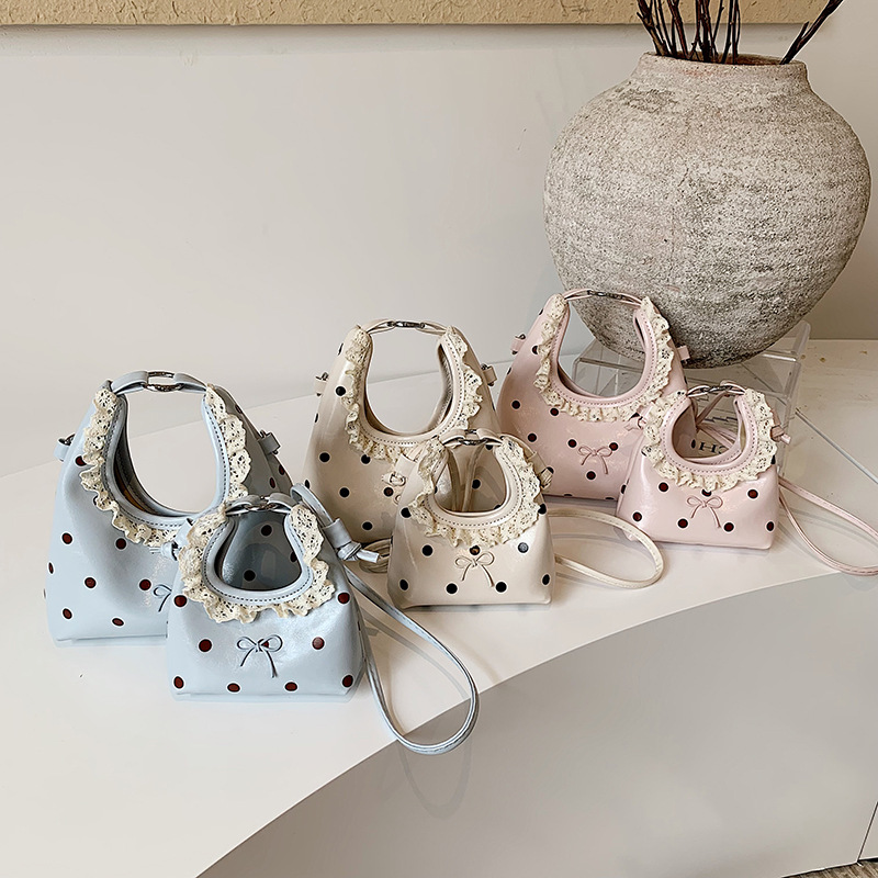 Bolsa de mano coreana para bebés, dulce encaje de encaje, mochila para niñas, nuevos accesorios para niños.