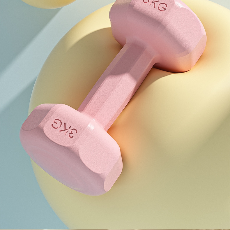 Hantelsatz für den Heimgebrauch, Yoga-Fitnessgeräte für Frauen, Anfängerstufe achteckige gummibeschichtete Bizeps-Trainings-Kurzhanteln für Männer und Kinder.