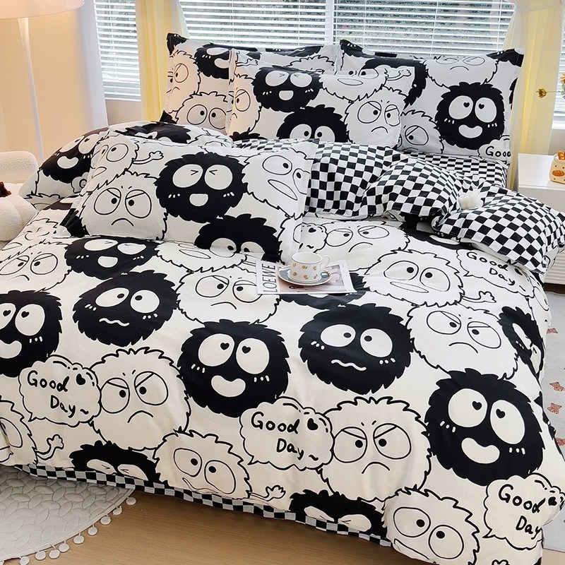 Funda de edredón gruesa de una sola pieza de algodón 100 funda de edredón de dormitorio de estudiantes 150x200x230 individual doble 1.2m niñas