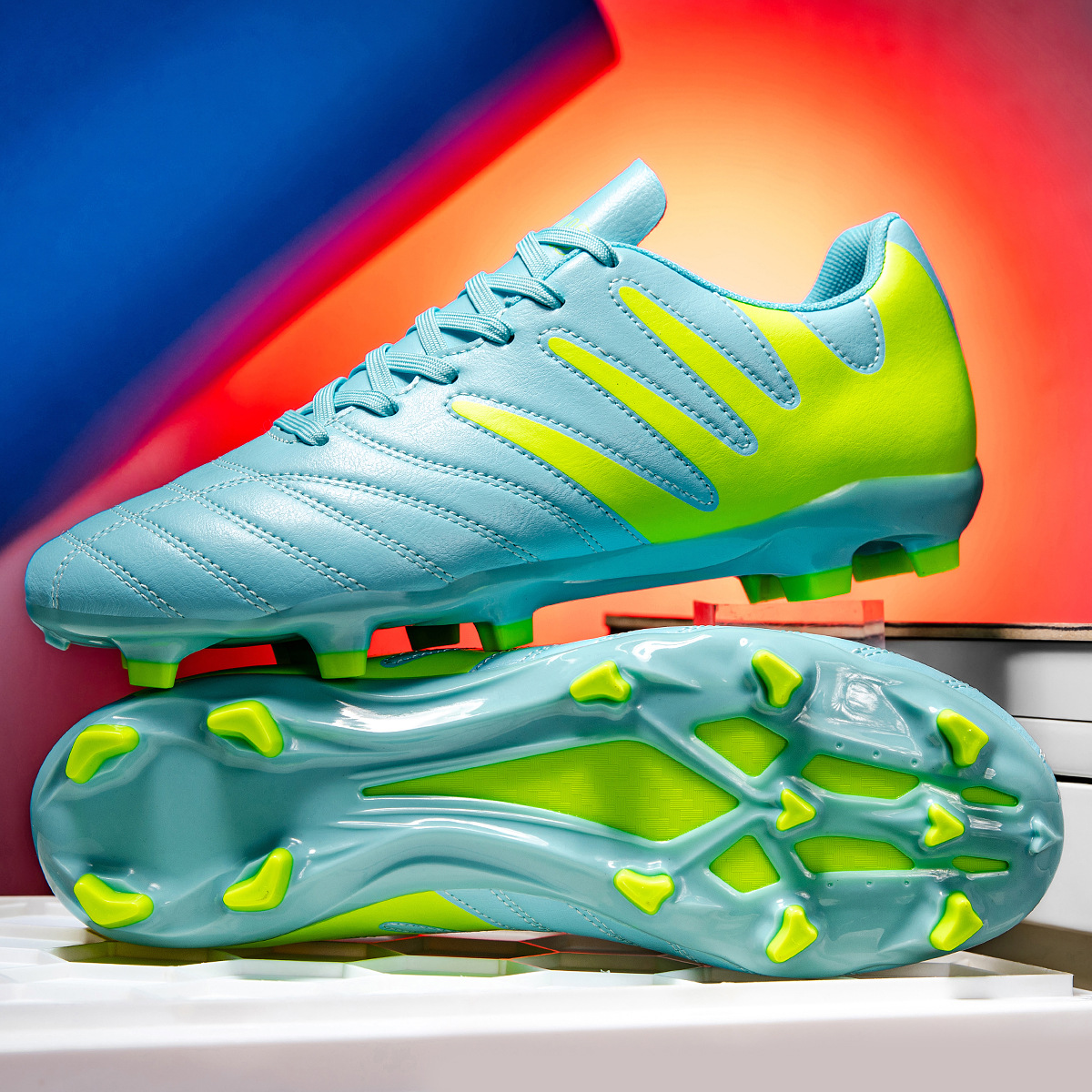 ShoeGlobe Cross-Border New Low-Top Football For Men Women Youth AG Long And Short Spikes Outdoor Sports Professional Competition_voghion.com