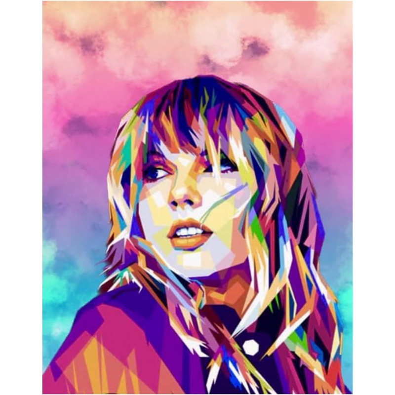 Pintura de Diamantes 5D, Diseño de Cantante Taylor, Pintura Decorativa DIY Hecha a Mano, Diamantes Redondos y Cuadrados, Éxito de Ventas en Amazon, Pintura de Diamantes Kpop