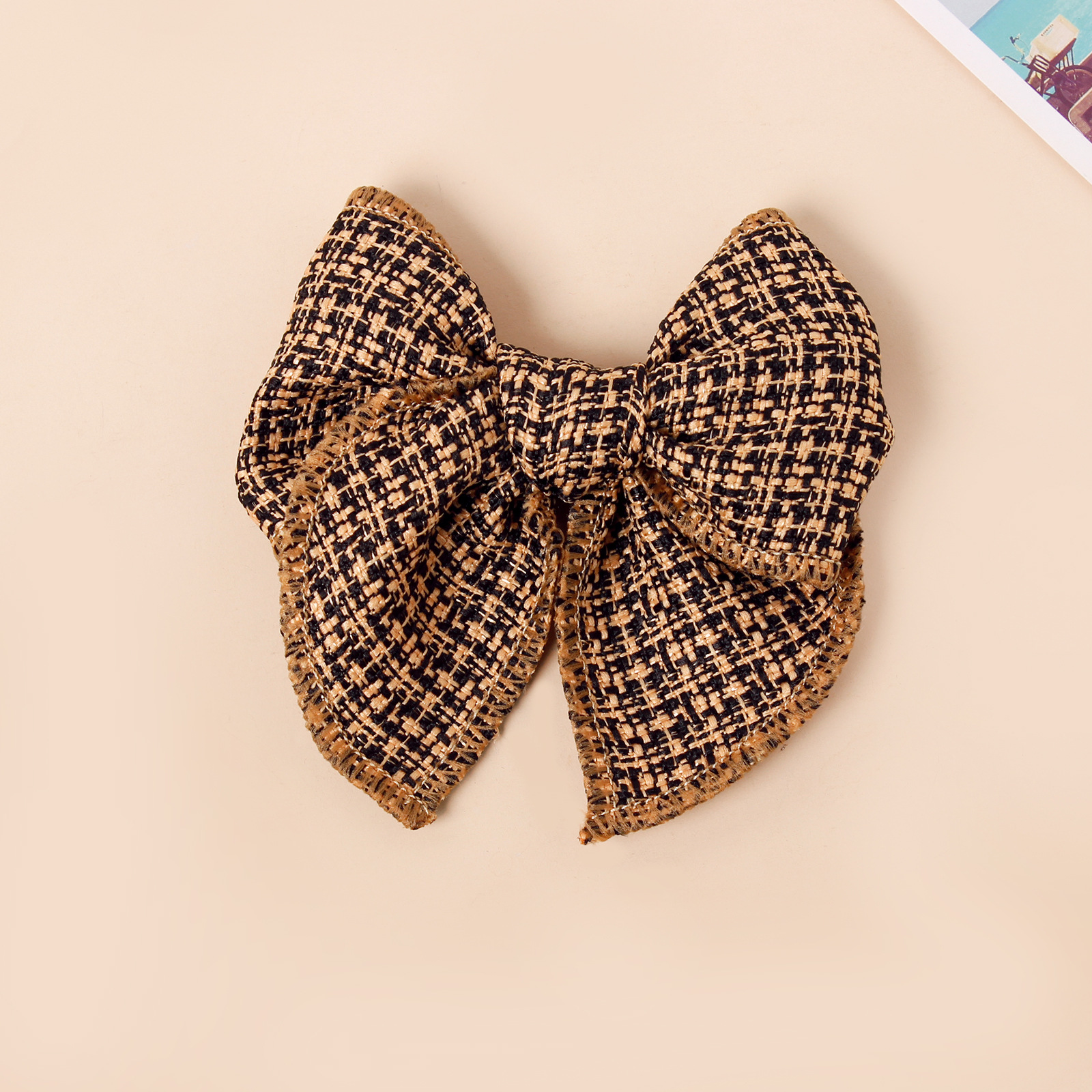 Girl'S IG Style Sweet Plaid Bow Knot Cloth Hair Clip display picture 7