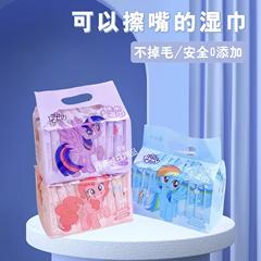 三麗鷗系列濕巾凱蒂貓嬰兒手口濕巾十連包濕紙巾純水濕巾工廠批發