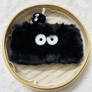 Hayao Miyazaki Totoro dust elf black charcoal briquettes cartoon cute girl pencil case coin purse iphone phone bag