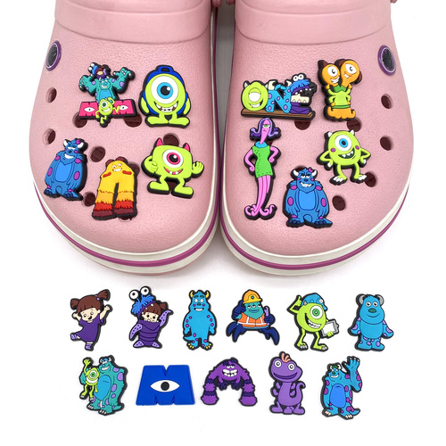 Single Monster University 20 Hole Sneaker Decor Soft Rubber Shoes Gift Children's Fun Accessory