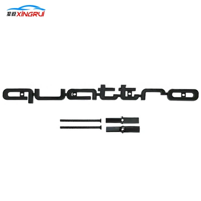 four-wheel drive net logo, Car logo - quattro-all-gloss-black