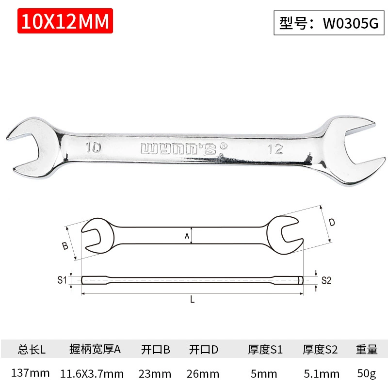 Wrench, set handmade, mirror effect