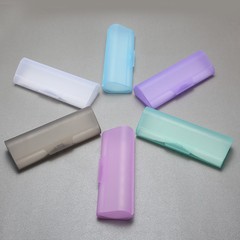 Transparent minimalist stylish nearsighted glasses magnifying glass plastic colorful frosted surface glasses case anti-pressure plastic box
