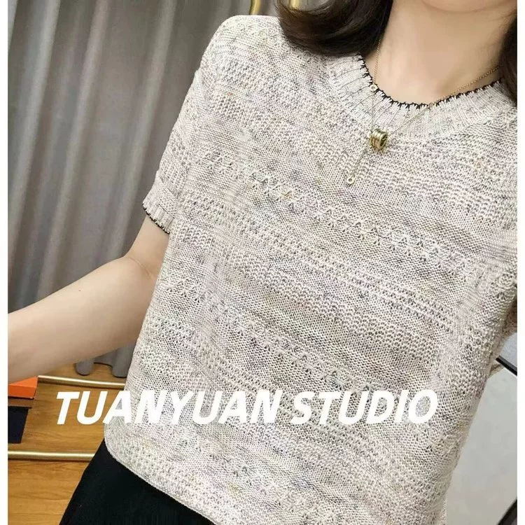 Новая летняя футболка с короткими рукавами для мам в китайском стиле, модная рубашка из ледяного шелка, летние модные топы для женщин среднего и пожилого возраста