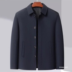 父のコート春秋タイプの中高年男性服秋服上着中年男性ジャケット70歳おじいちゃん夢偉