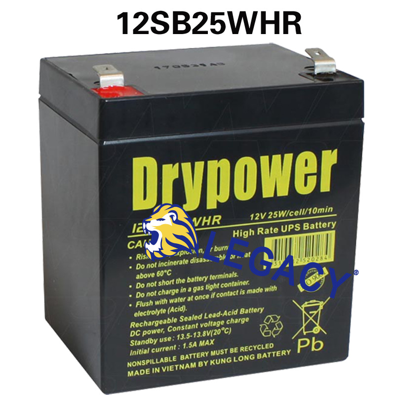 Drypower蓄电池12SB25WHR 12V5Ah 25W  UPS备用电池 价格优惠