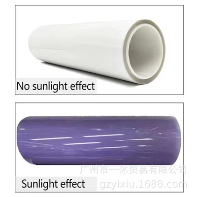 headlight film light control TPU: Car headlight protective film - tpu-white-to-purple-30cmx-05m