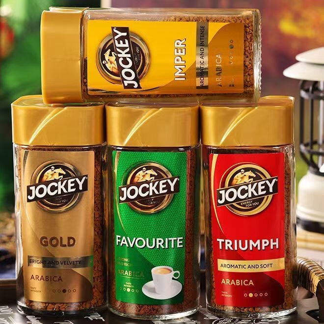 Imported Russian Coffee Jockey Black Coffee Powder Jockey Strong Flavor Instant Coffee 95g Multi-Flavor