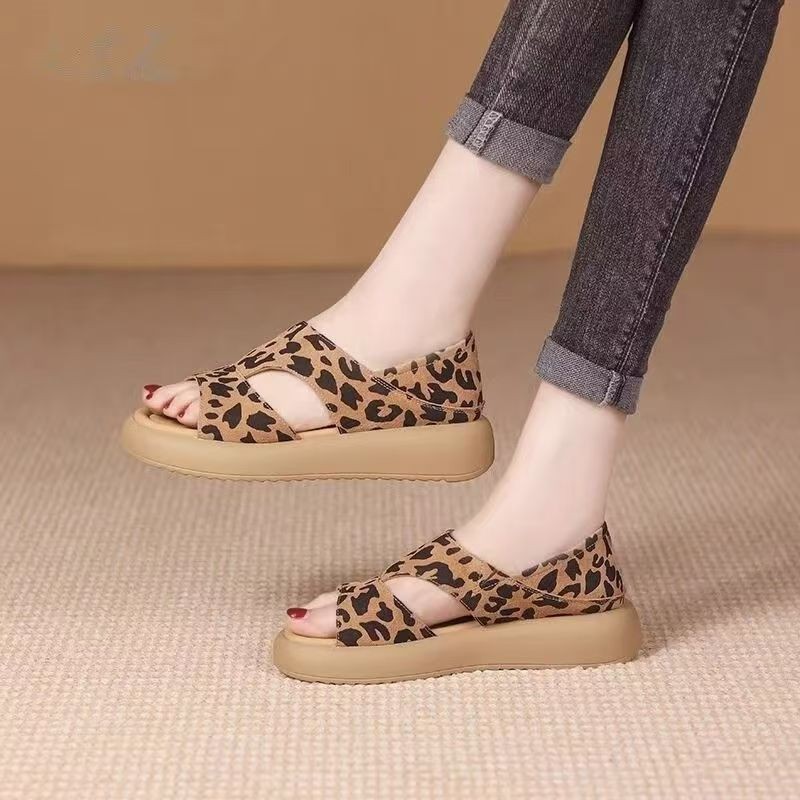 2026 nuevas sandalias de soleas gruesas para mujeres con sandalias transpirables de verano muffins y sandalias casuales