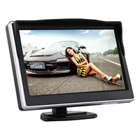 5-дюймовый дисплей с солнцезащитным козырьком HD Автомобильный Универсальный Автомобильный ЖК-экран с реверсивным приоритетом 12-24 В