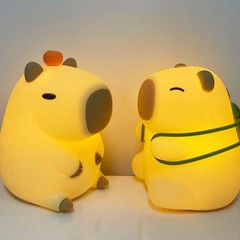 ナイトライトいびき猫シリコーンナイトライト充電式寝室ベッドサイド睡眠雰囲気ラケットライトクリエイティブギフトかわいい
