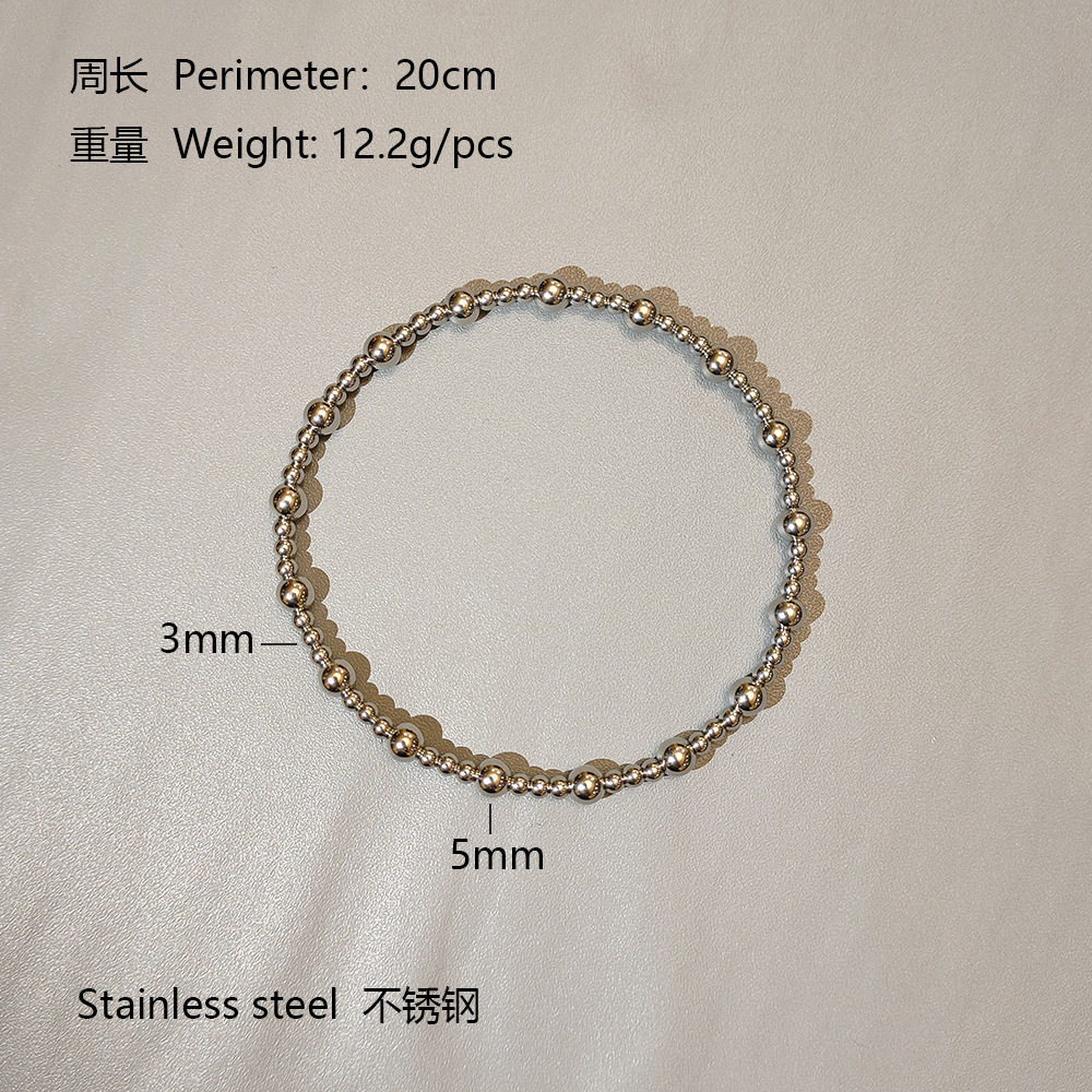 10g Weight 303 Stainless Steel Pendant Material Bracelets Classification 303 Stainless Steel Chain Material 1 Piece Quantity Casual, Daily Occasion 303 Stainless Steel Material Geometric Pattern All Seasons Season Unisex Gender Mixed Metal, Plating Design Retro, Classic Style Style Retro Classic Style Geometric 303 Stainless Steel Bracelets In Bulk 4