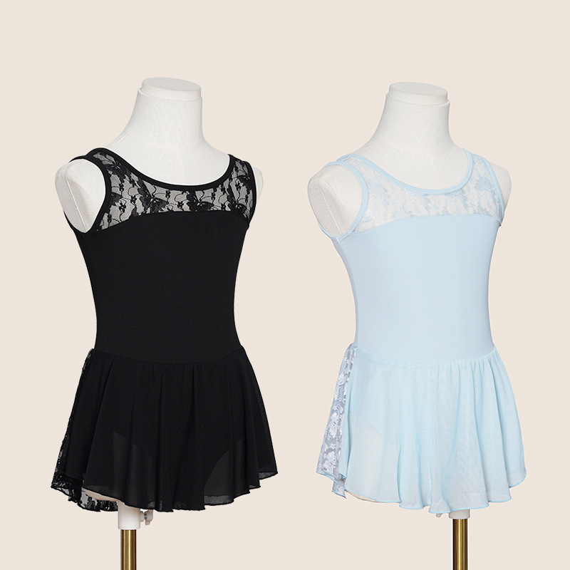 Ropa de baile para niños Primavera Nueva falda de baile Chaleco de hombro ancho para niñas Ropa de práctica Ropa de entrenamiento de base de baile chino