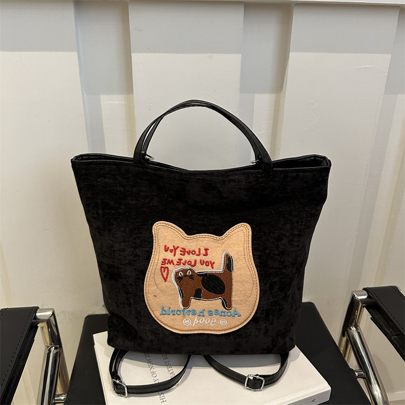 Bagos de gran capacidad para chicas encantadoras otoño / invierno 2024 nuevo estilo retro bolso de hombro de moda alta sensación bolso de brazo