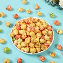 小熊桶裝爆米花138g球形奶油焦糖水果味休閒零食品小吃電影院批發