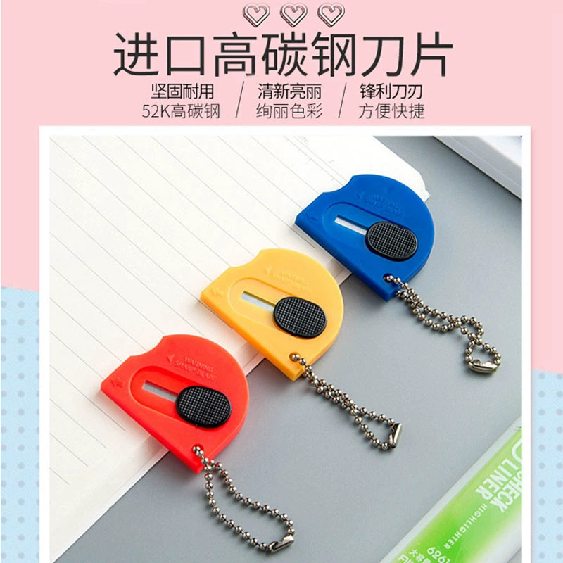 Small handheld plastic pocket knife for students, Birthday gift